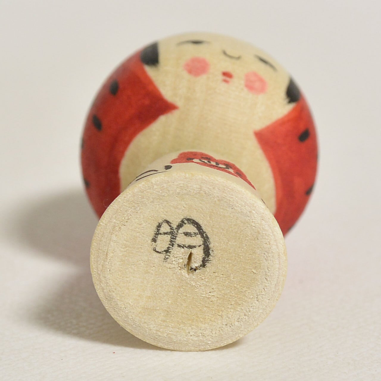 小さないちごちゃんこけし 約1.5寸 約4.5cm 鈴木明 工人（作並系