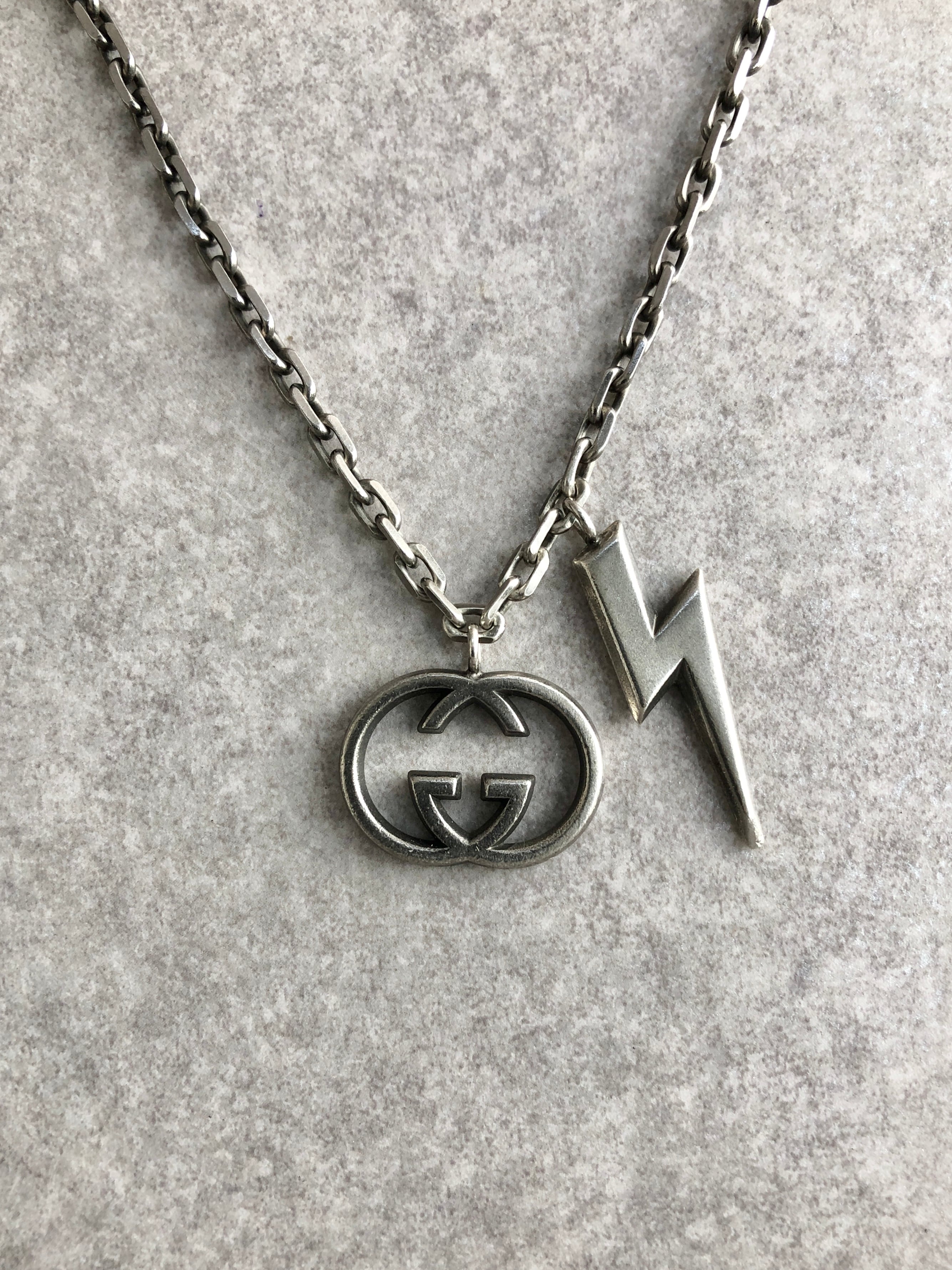 GUCCI グッチ ネックレス シルバー GG 925 イナズマ vintage
