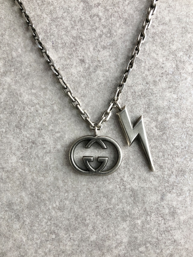 GUCCI グッチ ネックレス シルバー GG 925 イナズマ vintage ヴィンテージ オールド b87wbj