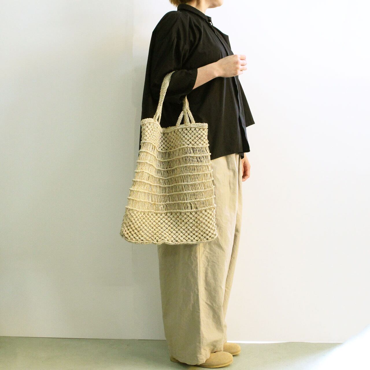 MAISON BENGAL メゾンベンガル ハンドメイド ジュートバッグ B-3489