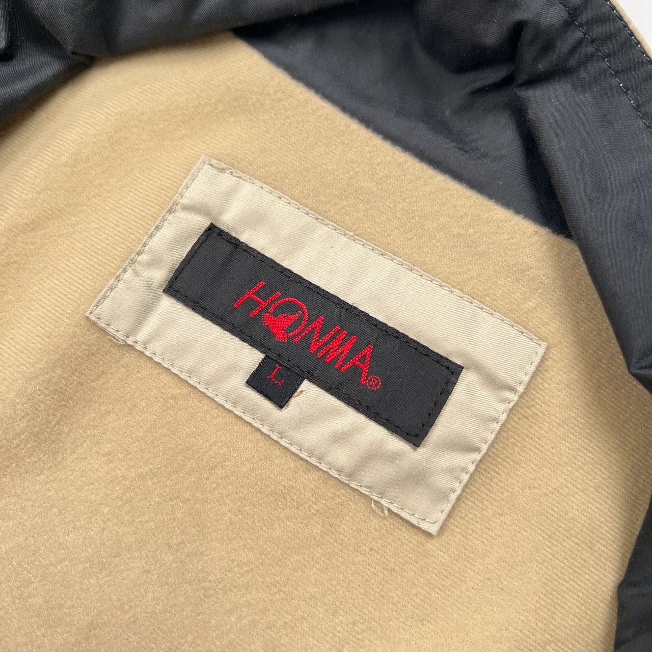 HONMA ホンマ 本間ゴルフ ウインドブレーカー ジャケット サイズ L /ゴールド系/ゴルフ/スポーツ/メンズ