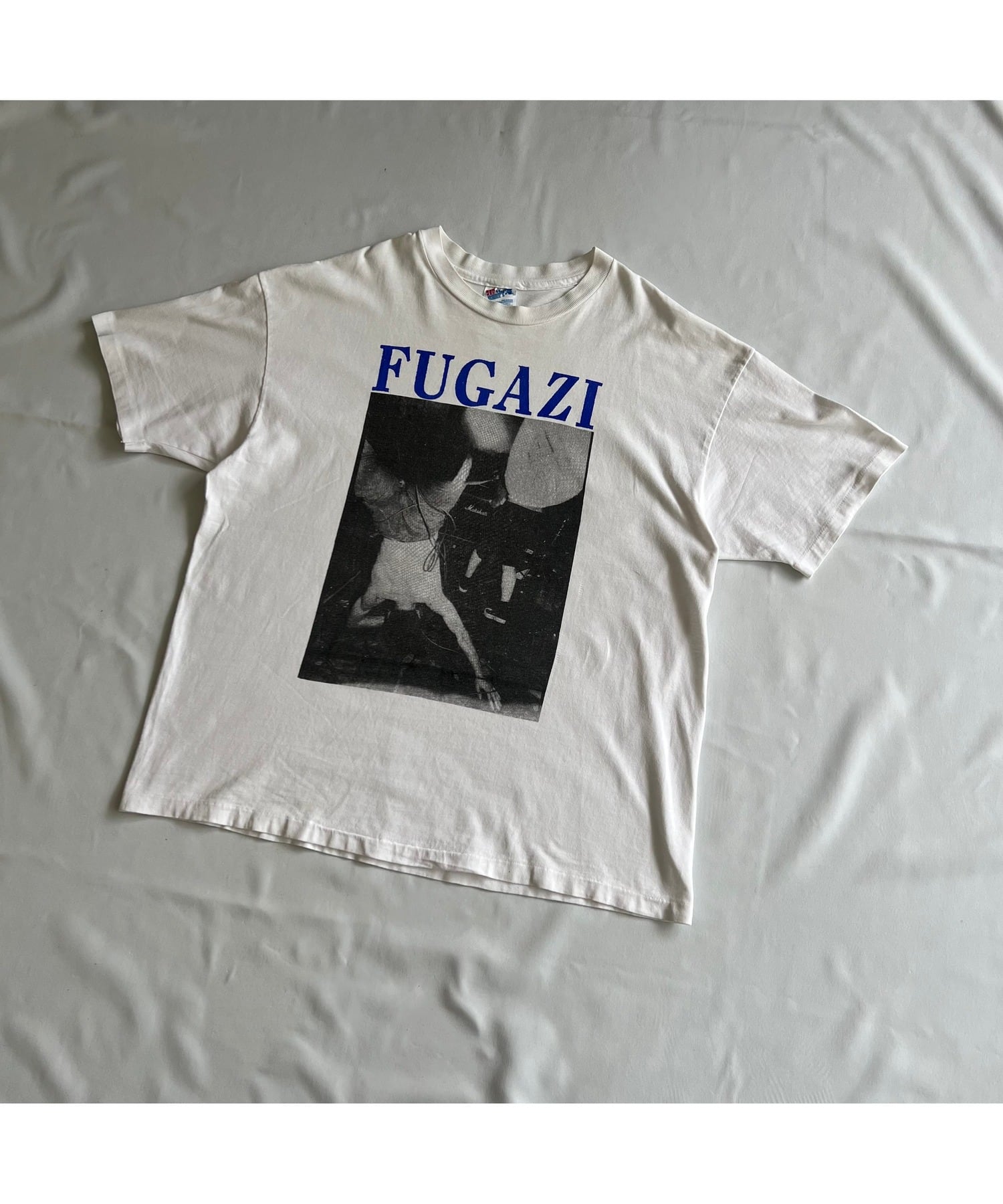 Fugazi Tシャツ ロンT ハードコア パンク Lサイズ SPECIAL!!】90's USA製 FUGAZI バンドTシャツ メンズXL ホワイト
