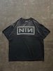 NIN Nine Inch Nails リメイクTシャツ フェード ブラック XL