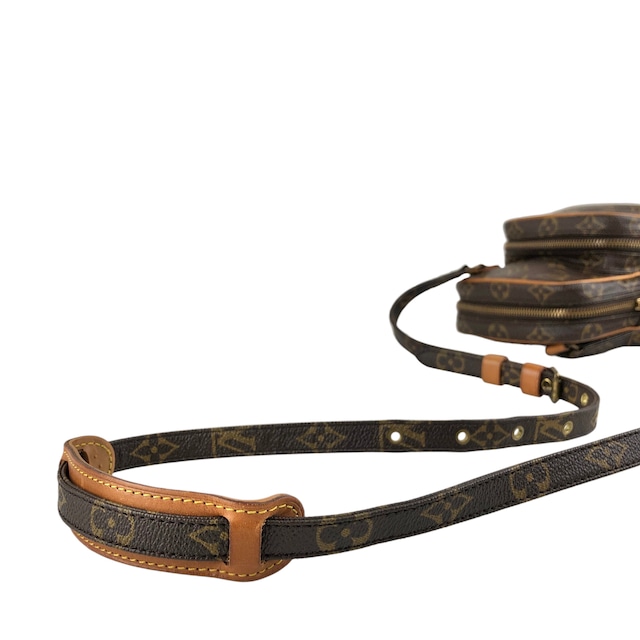 LOUIS VUITTON ルイヴィトン モノグラム ショルダーバッグ ブラウン PVC レザー 旧アマゾン vintage ヴィンテージ オールド zvucr2