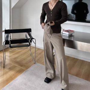 バイアスカットモードスウェットパンツ　0856