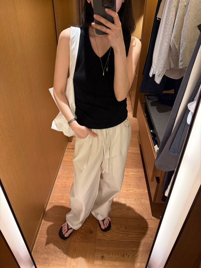 (予約) fl lanel / V sleeveless 3color