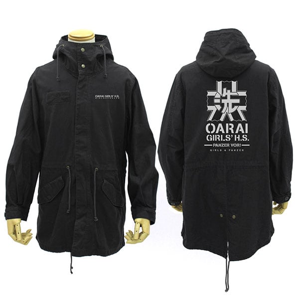 MARK & LONA ブラック　シャカシャカ　総ロゴ　上着 サイズ48 取り寄せ商品＞ガルパン 最終章 大洗女子学園 M-51ジャケット Ver.2.0