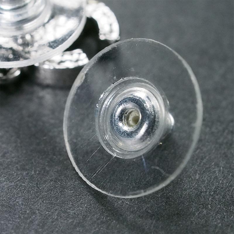 シャネル CHANEL ココマーク ブラックストーン ピアス 11V ガンメタル