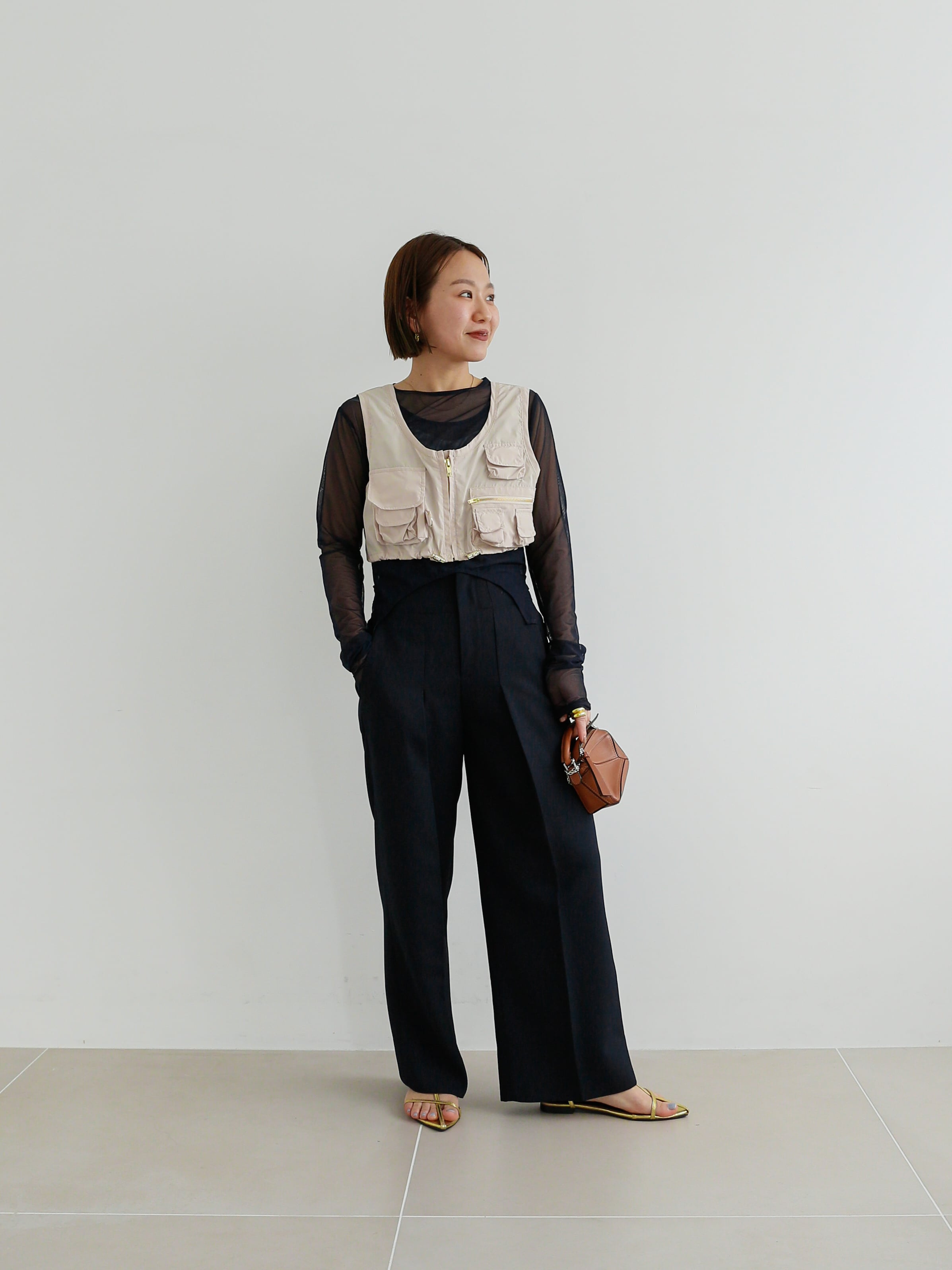 cropped fishing vest | Katrin TOKYO