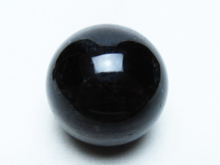 モリオン 丸玉 34mm 黒水晶 スフィア 置物 一点物 141-8000 | 天然石