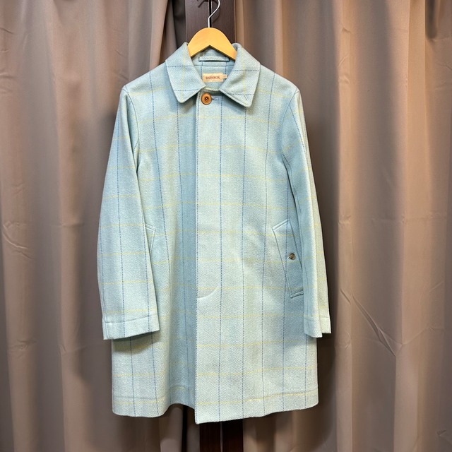 SOUTIENCOL ACRYLIC/WOOL CHECK COAT《 1 》