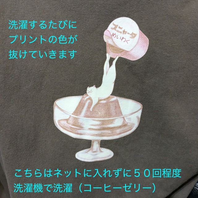 猫Ｔシャツ - スニャータ-【size:L】チャコール t15