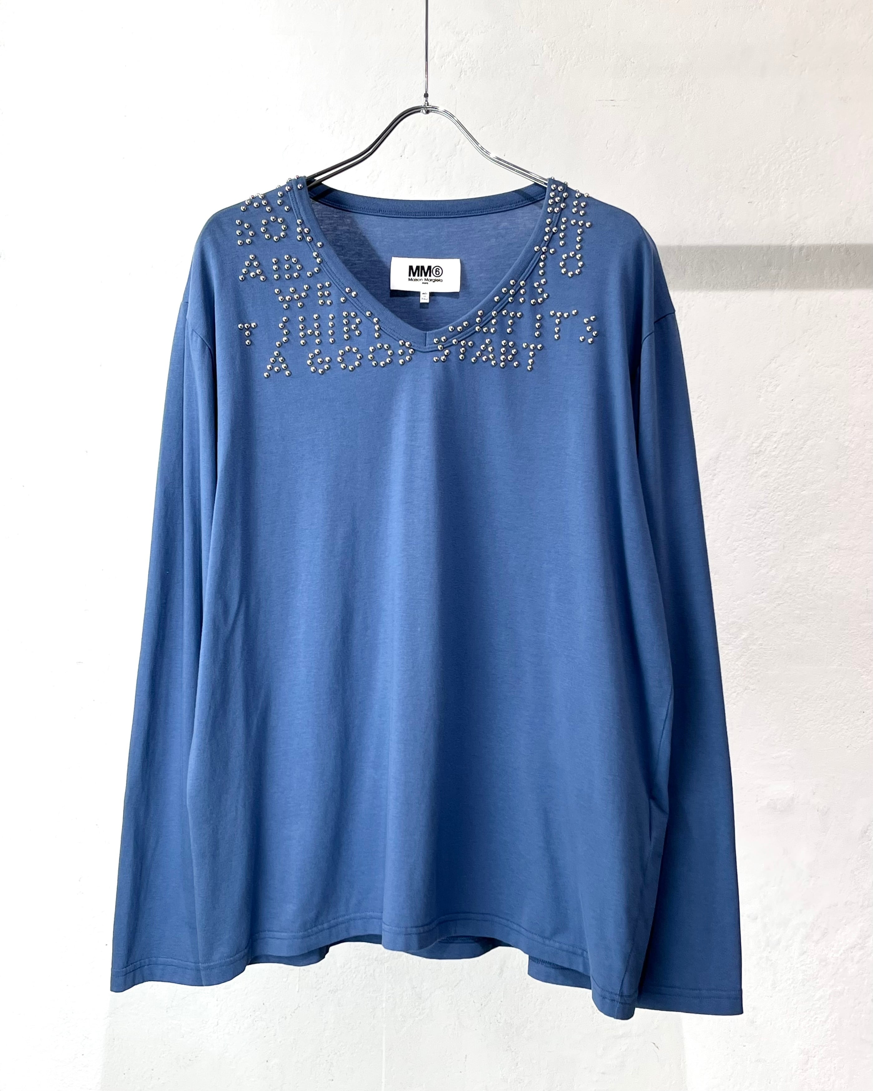 2022AW MM6 Maison Margiela STUDS AIDS L/S TEE ITALY製
