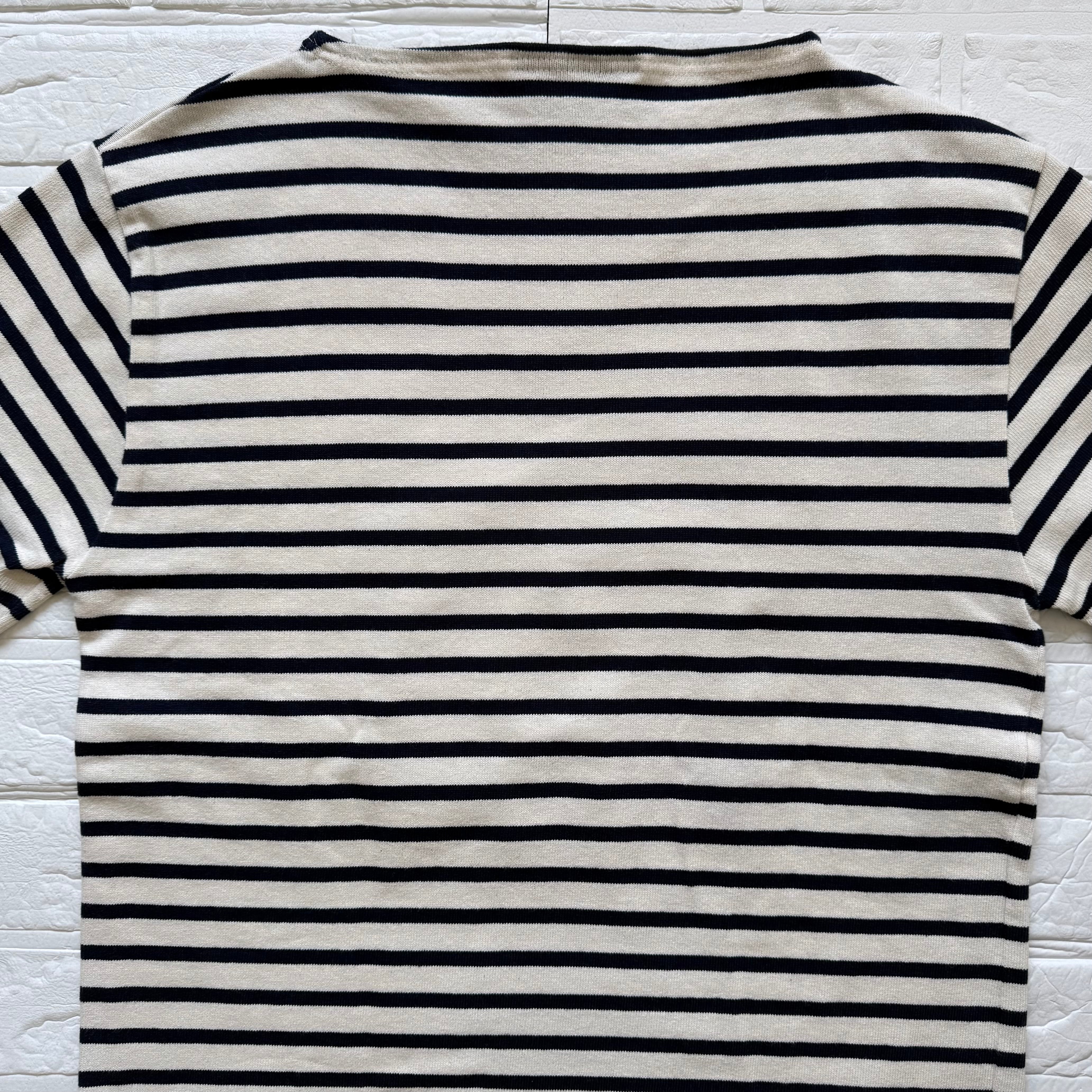 SAINT JAMES OUESSANT ボーダー ボートネック バスクシャツ 生成り