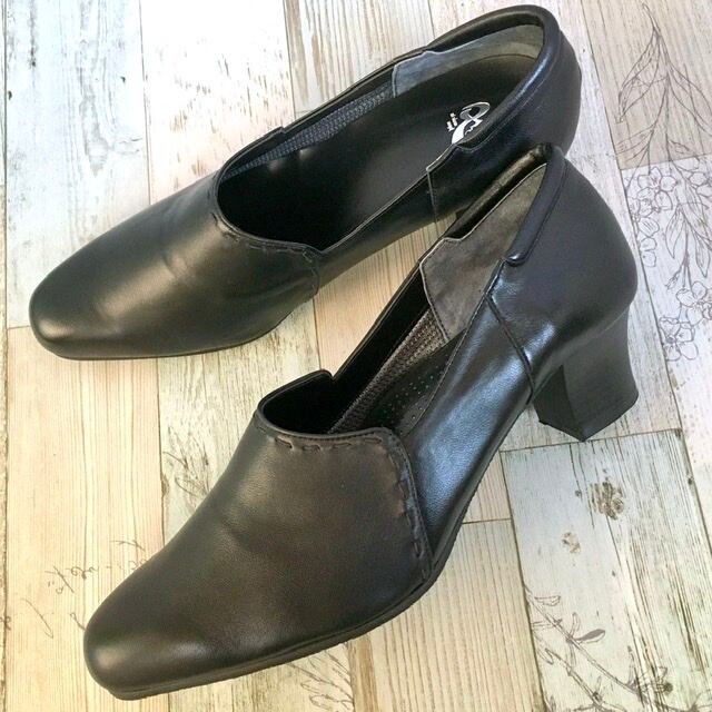 【21.0cm】ステッチパンプス