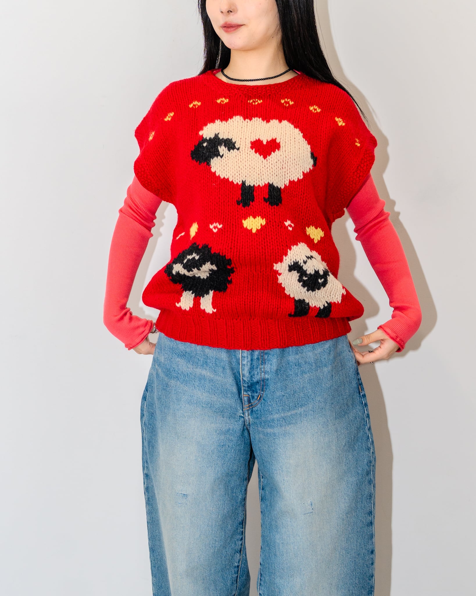 80s WOOLRICH SLEEVELESS SWEATER