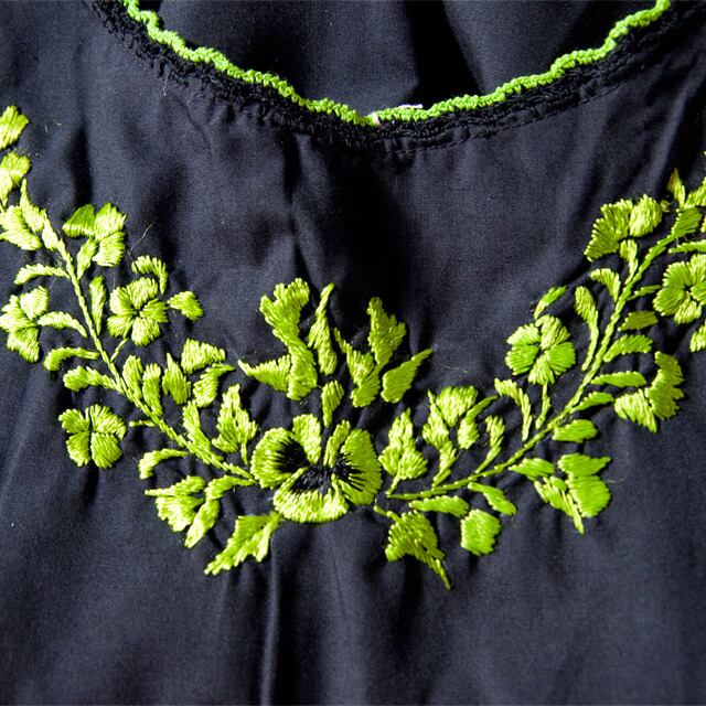 メキシコ オアハカ サン・アントニーノ 刺繍ブラウス（#MSBL4