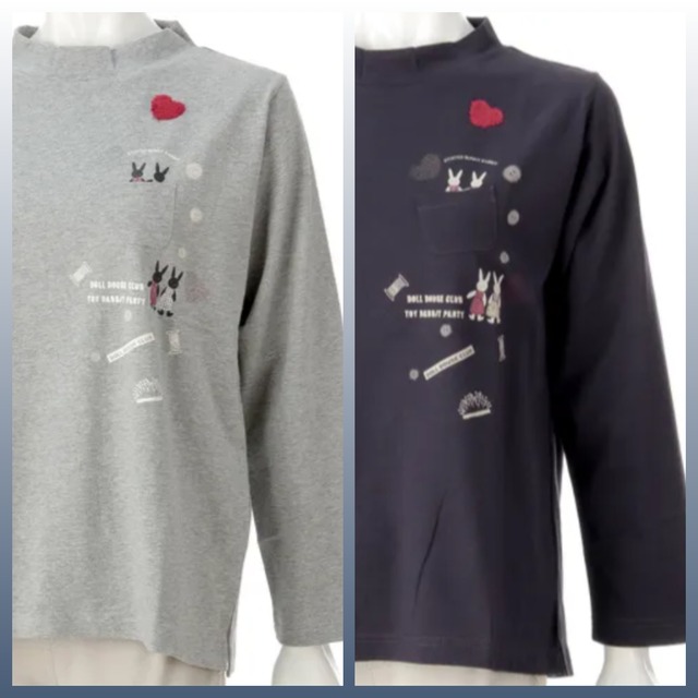 【背面の画像追加】DDCLUB ハイネックTトイラビット