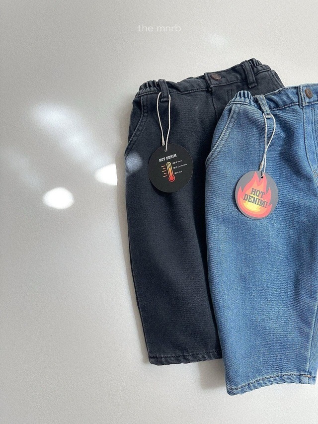 【 minirobe / 予約 】Dart denim pants
