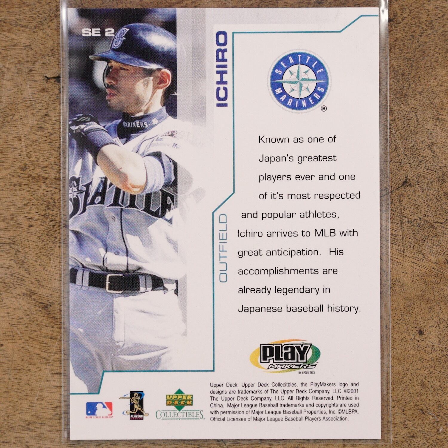 3339G5 イチロー ICHIRO UPPER DECK シアトル・マリナーズ 野球 MLB