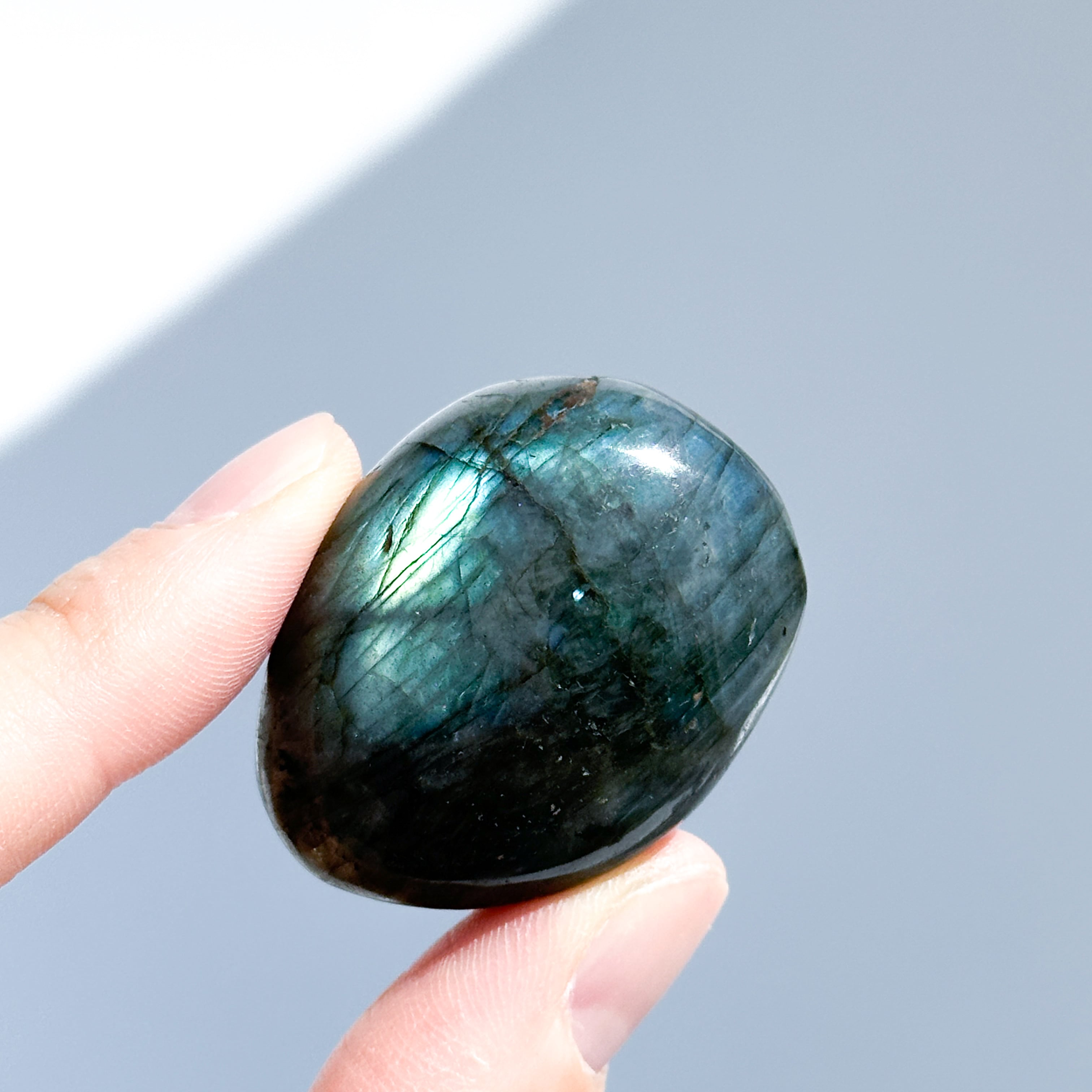ラブラドライト パームストーン 13◇ Labradorite ◇天然石・鉱物・パワーストーン・インテリア