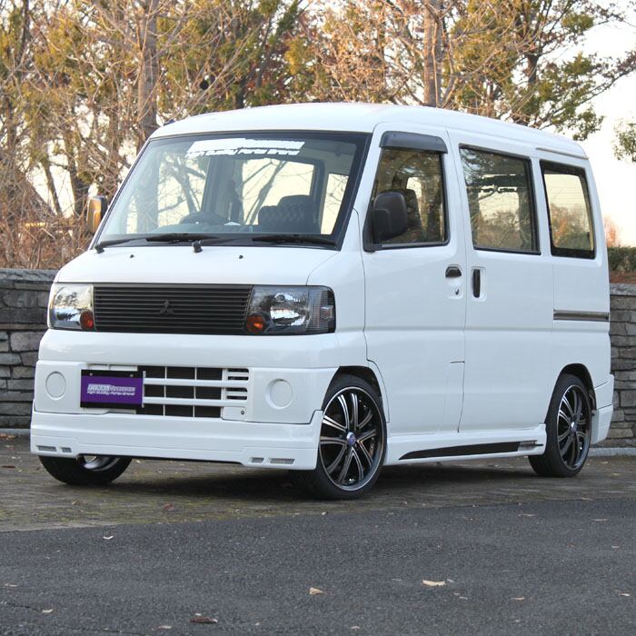 K-01】 FRP製 フロントハーフスポイラー MITSUBISHI U61W/U62W タウン