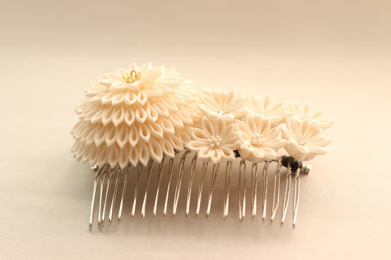 つまみ細工 コーム