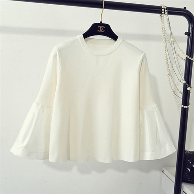 sleeve stitch knit sweater《5color》