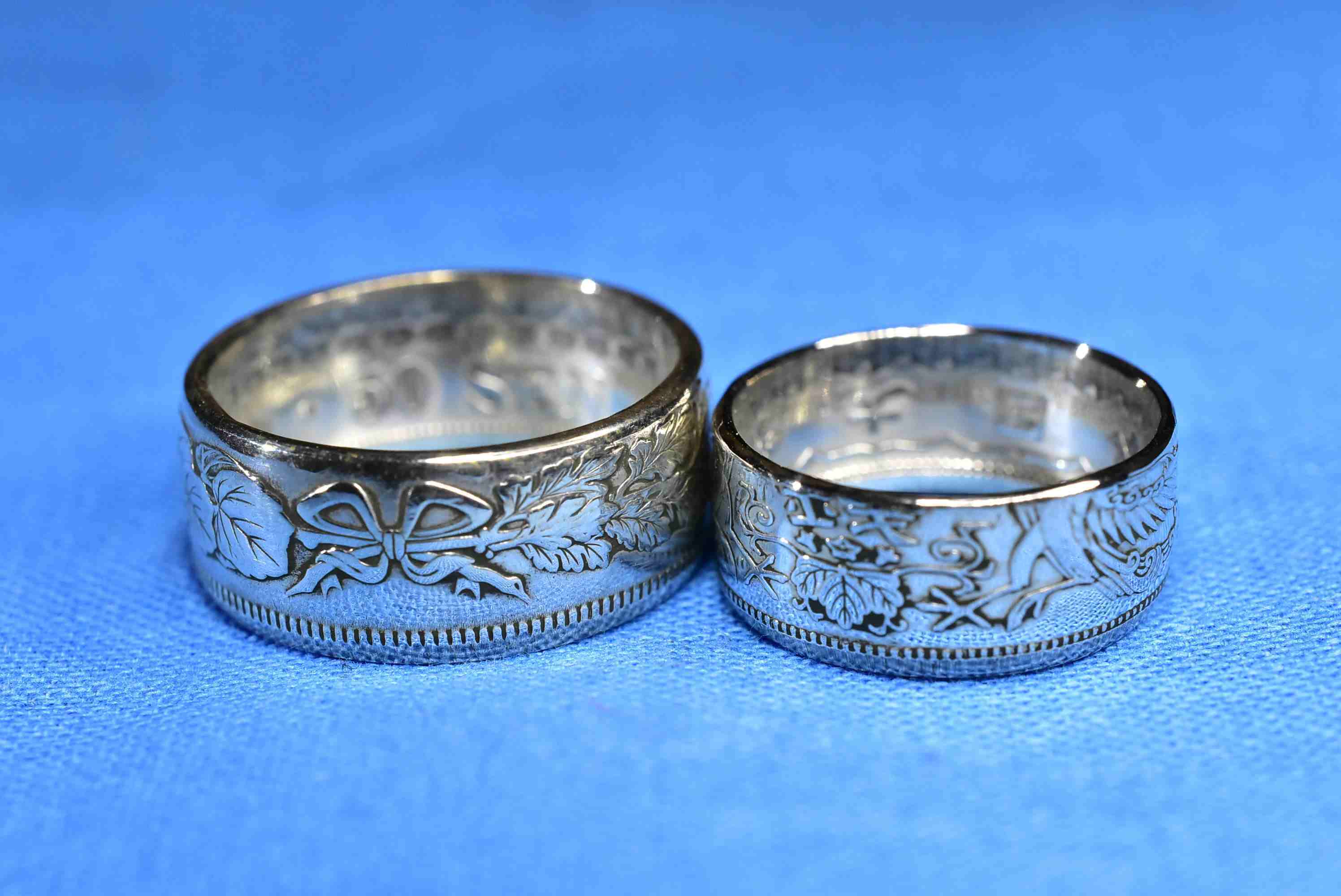 古銭（銀貨）で素敵なペアリングお作りします | type2rings