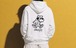 cheekyシュナウザー　ジップパーカー(White)