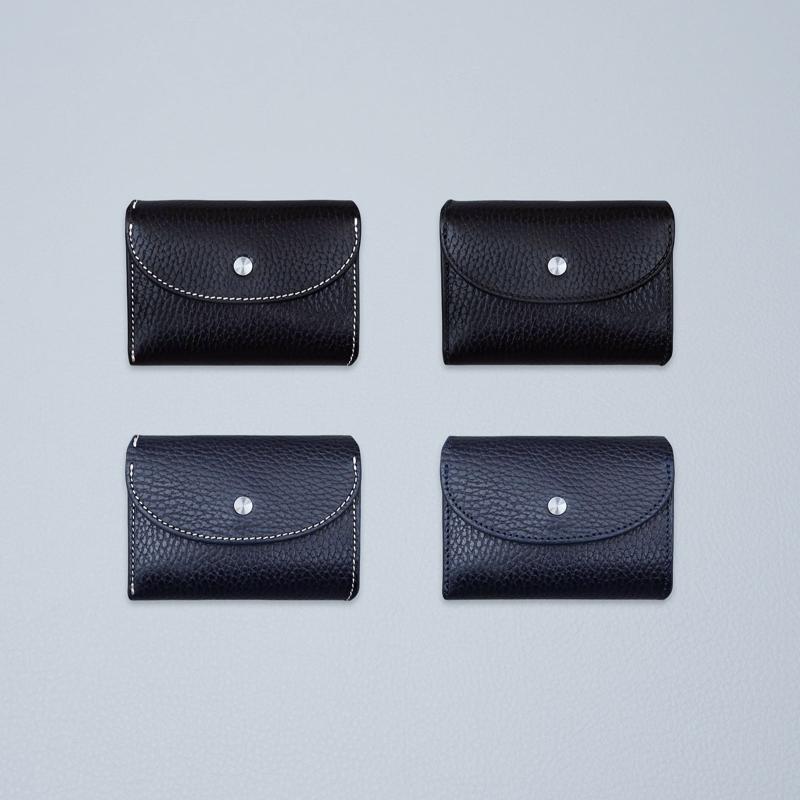 Iru×IKENOHATA GINKAWATEN】DOLLARO LEATHER COMPACT WALLET / 受注