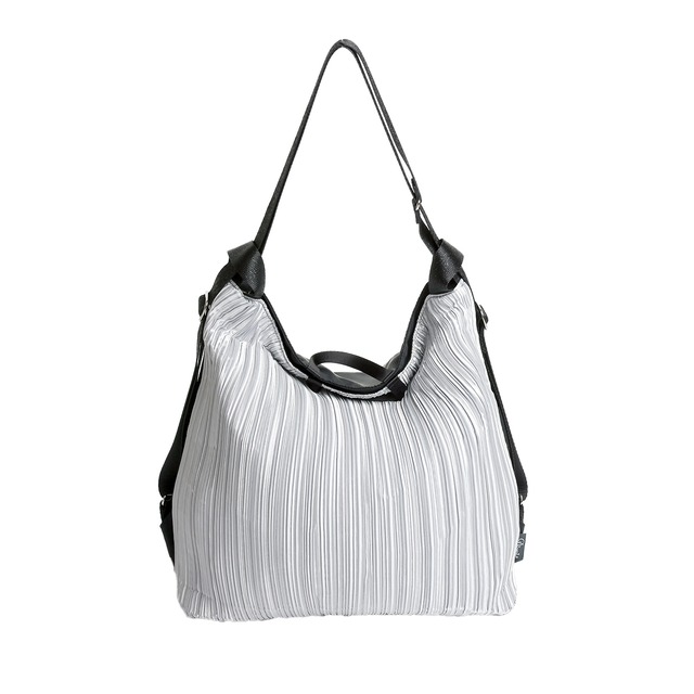 カラフルプリーツ2WAYシャインリュック（ＤＳＰ－９１１）#306アイスグレー