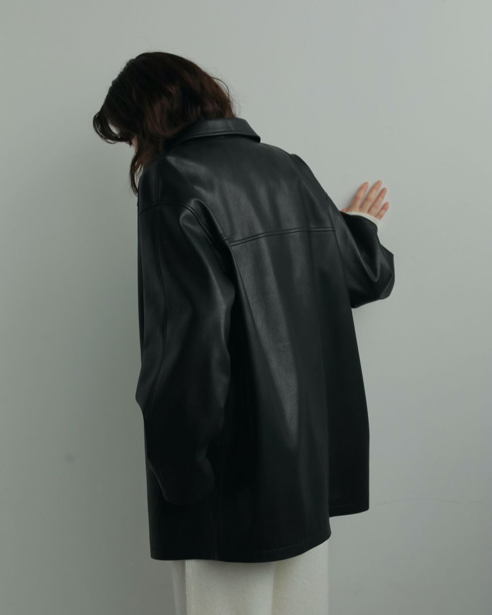 値下げ_Ecoleather Over Jacket/anuke ànuke online store（アンヌーク） / Ecoleather Over