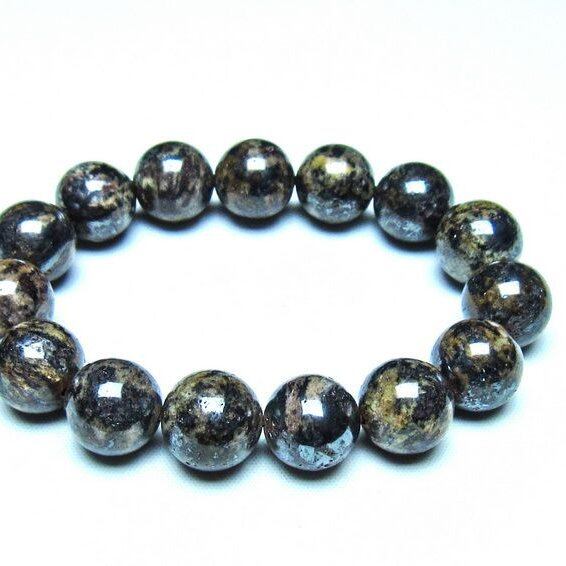 コンドライト ブレスレット サハラNWA869 隕石 14mm 一点物 199-924