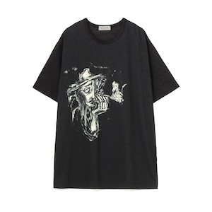 Yohji Yamamoto  ROUND NECK SHORT SLV  BLACK