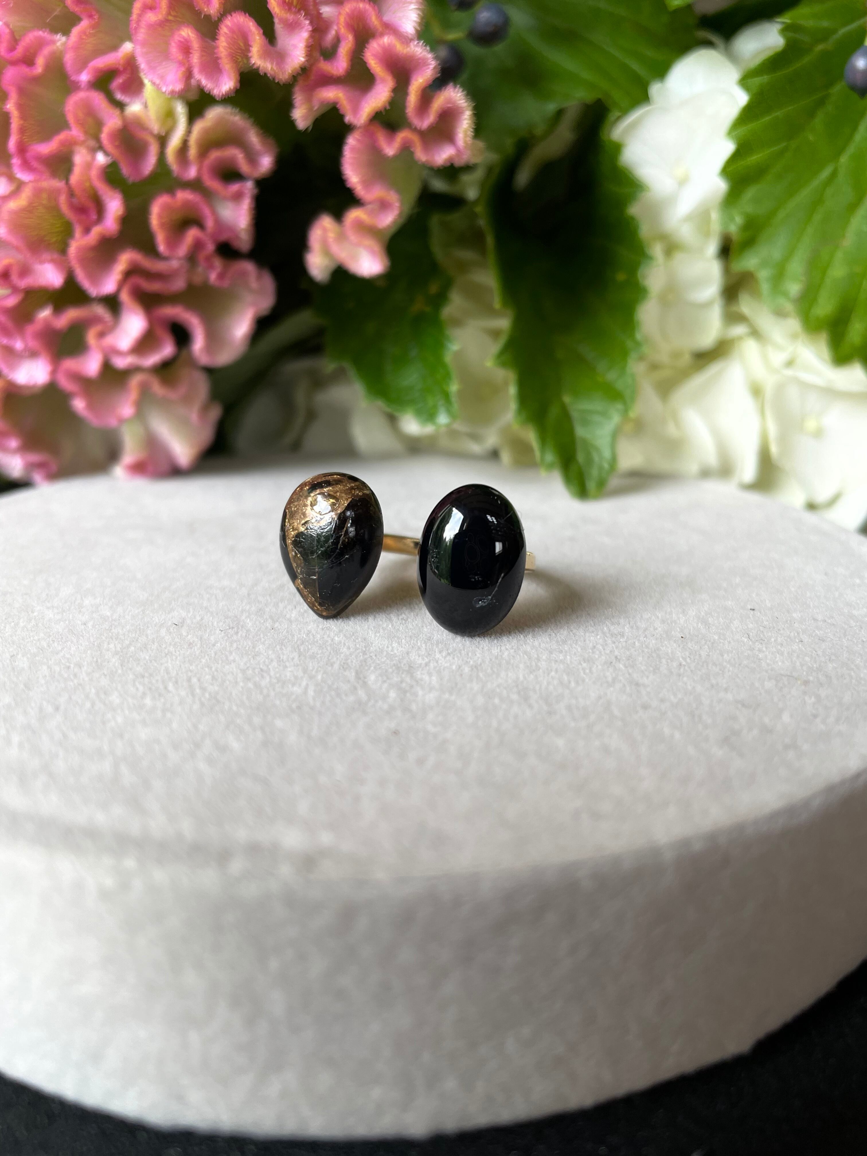 シックでお洒落好きな貴女へ】コッパーオブシディアン×ブラック