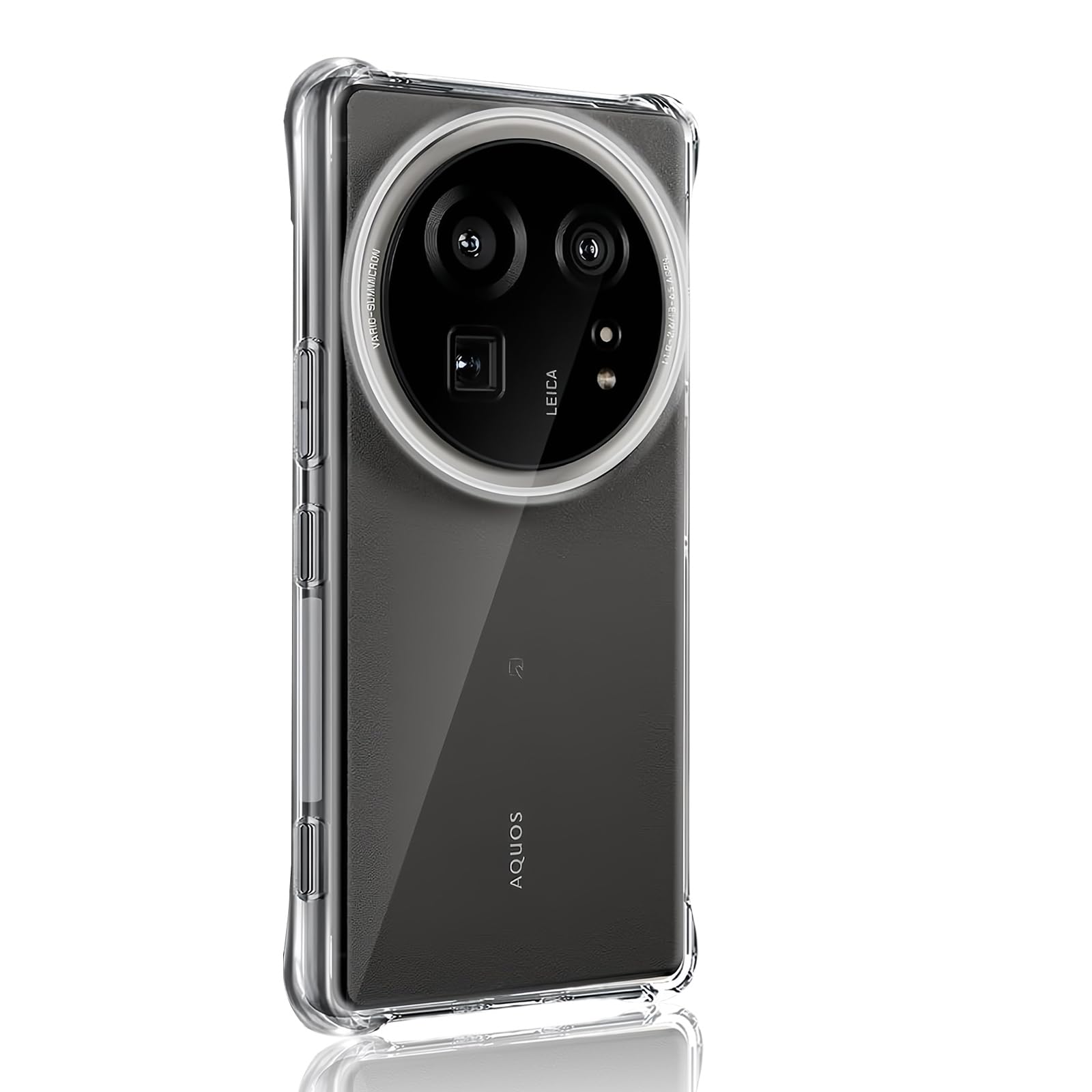 AQUOS R9 Pro ケースクリア TPU 薄型 軽量 アクオス R9 プロ カバー 全透明 黄変防止 レンズ保護 指紋防止 ストラップホール付き 防塵 一体型 ワイヤレス充電対応 人気 携帯カバー