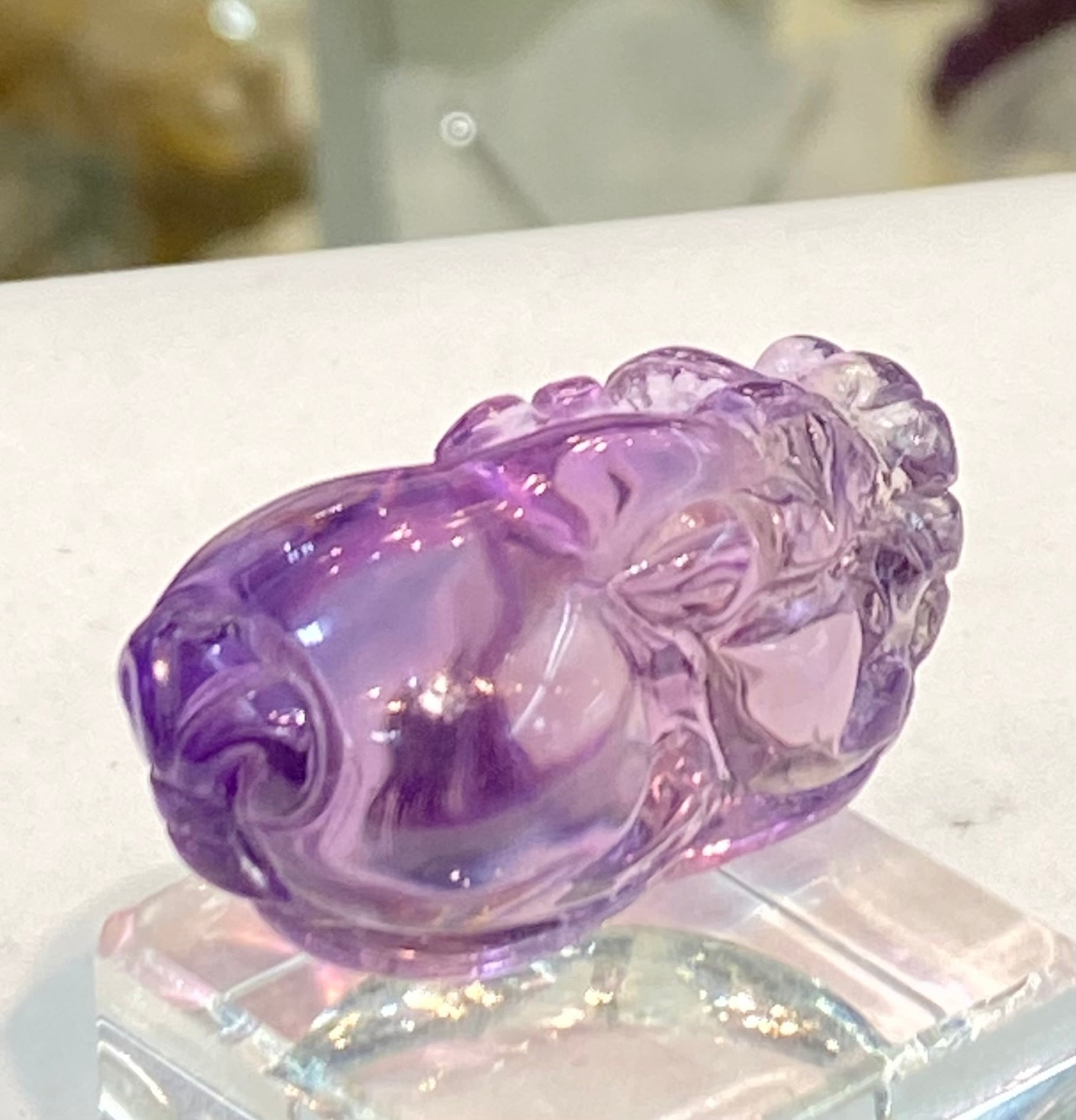 厳選 ナミビア産 宝石質 アメトリン アメジスト貔貅 ヒキュウ 透明度