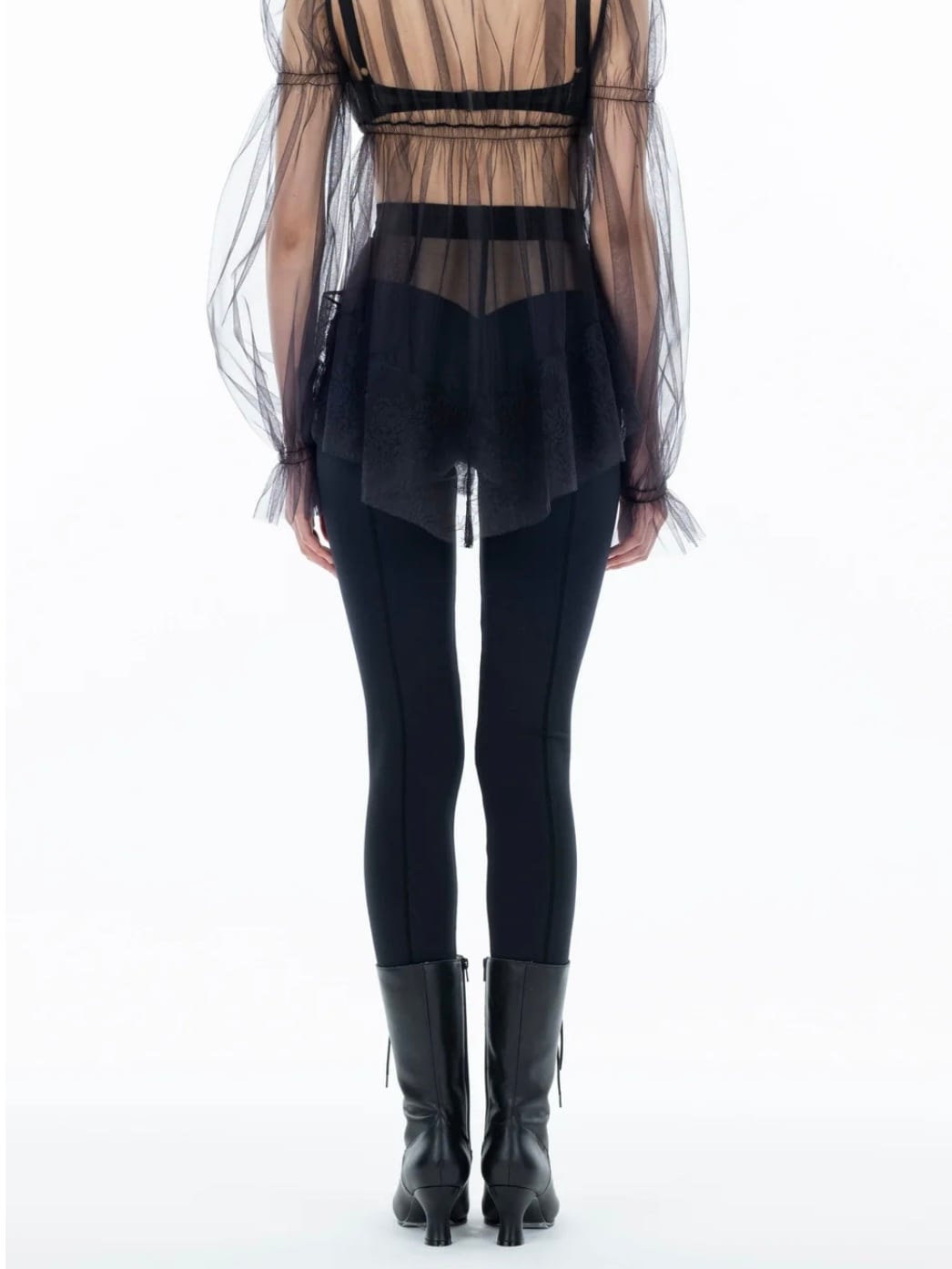 24AW】FETICO フェティコ / JERSEY AND MESH COMBINED LEGGINS 24AW】FETICO フェティコ / JERSEY AND MESH COMBINED LEGGINS