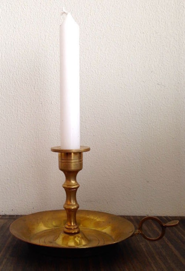 Antique Candle Holder with Handle