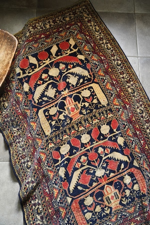 2495-Vintage Turkmen Ali Khoja rug
