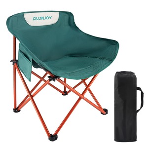【特価処分】ALONJOY 室内でも使えるアウトドアチェア ワンタッチでセット キャンプ椅子 軽量 組立不要収束式 折りたたみ椅子 ポケット付き ベランダ ガーデン バルコニー 釣りイス 持ち運び便利 フェス 観戦用 (グリーン)