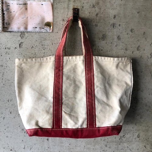 KU654 エルエルビーン トートバッグ 70s レッド 筆記体タグ Mサイズ