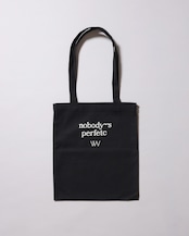 WV Original / nobody’s perfetc Tote Bag - Black Canvas