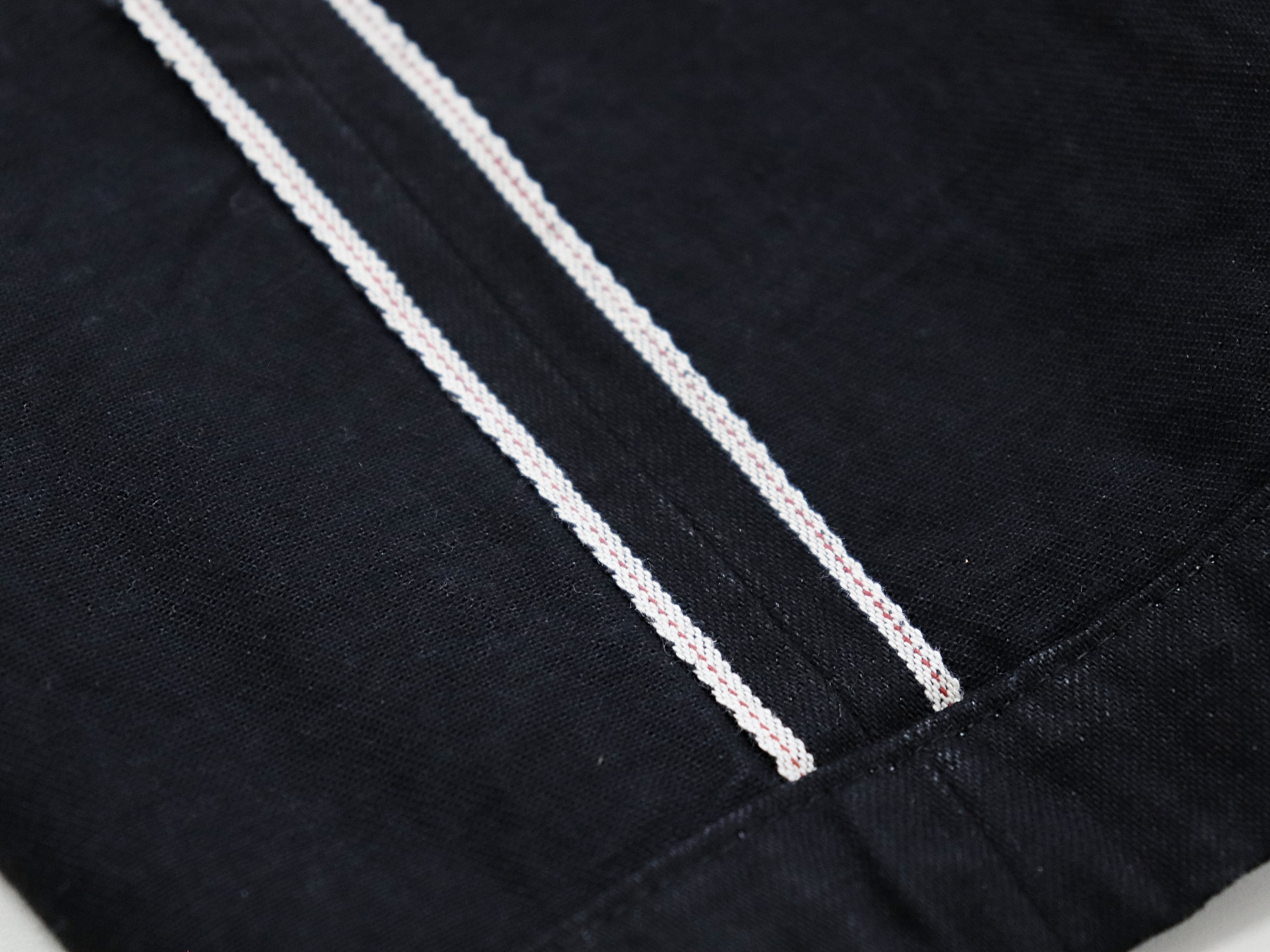 have a good day / DENIM RELAX TROUSER PANTS - BLACK ハブアグッド