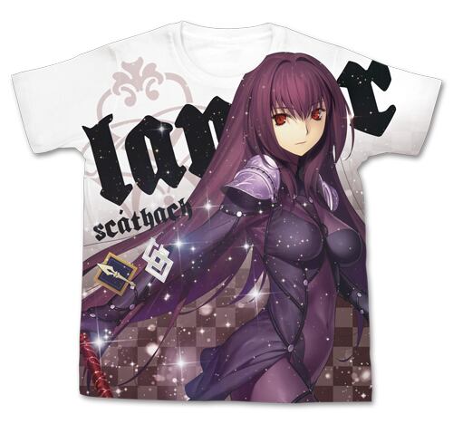Fate/Grand Order スカサハ フルグラフィックTシャツ/WHITE-S/M/L/XL