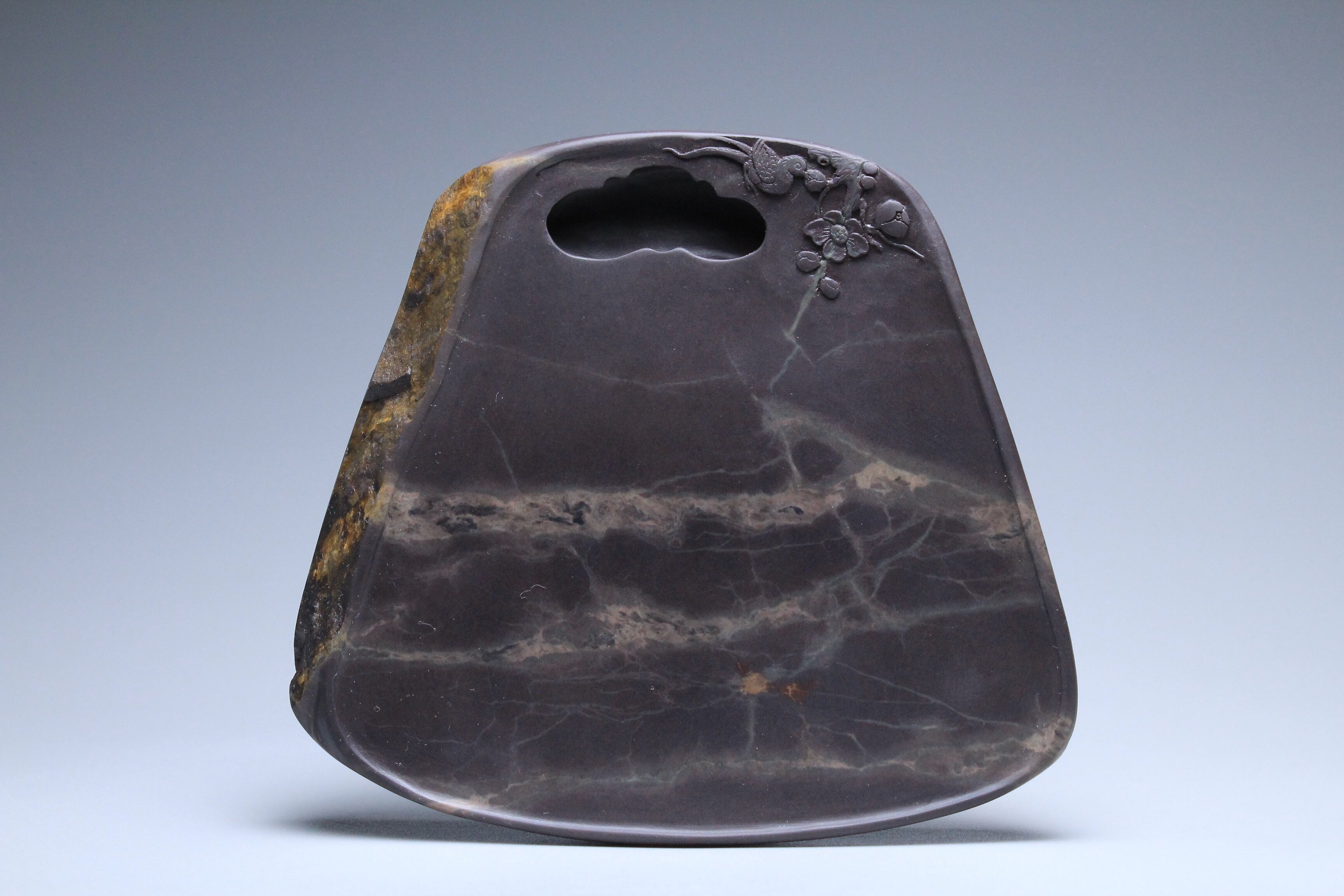 骨董品 ヴィンテージ 联庆 たもた 端渓硯 梅 古硯 