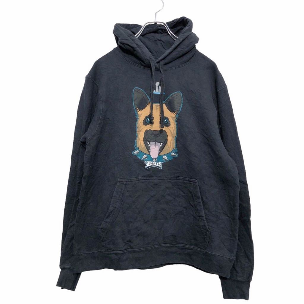 NFL プリント スウェット パーカー M ブラック ブラウン グリーン
