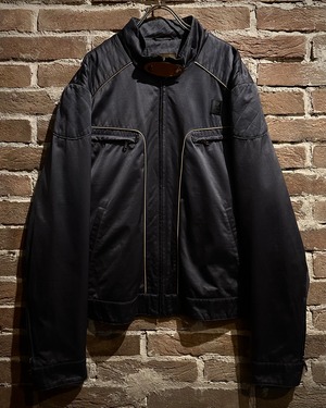 【Caka act3】"PIERO GUIDI" Leather Patch Racing Jacket