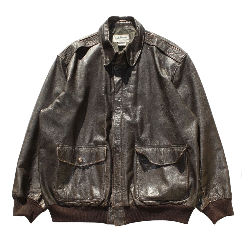 Vintage A-2 Type Leather Jacket [LLBean] [1980s-] Goat Skin XL | beruf